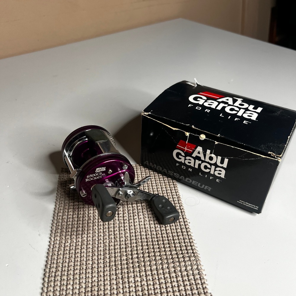 Abu Garcia Ambassadeur 6500CS Pro Rocket Purple Passion Fishing Reel Made Sweden